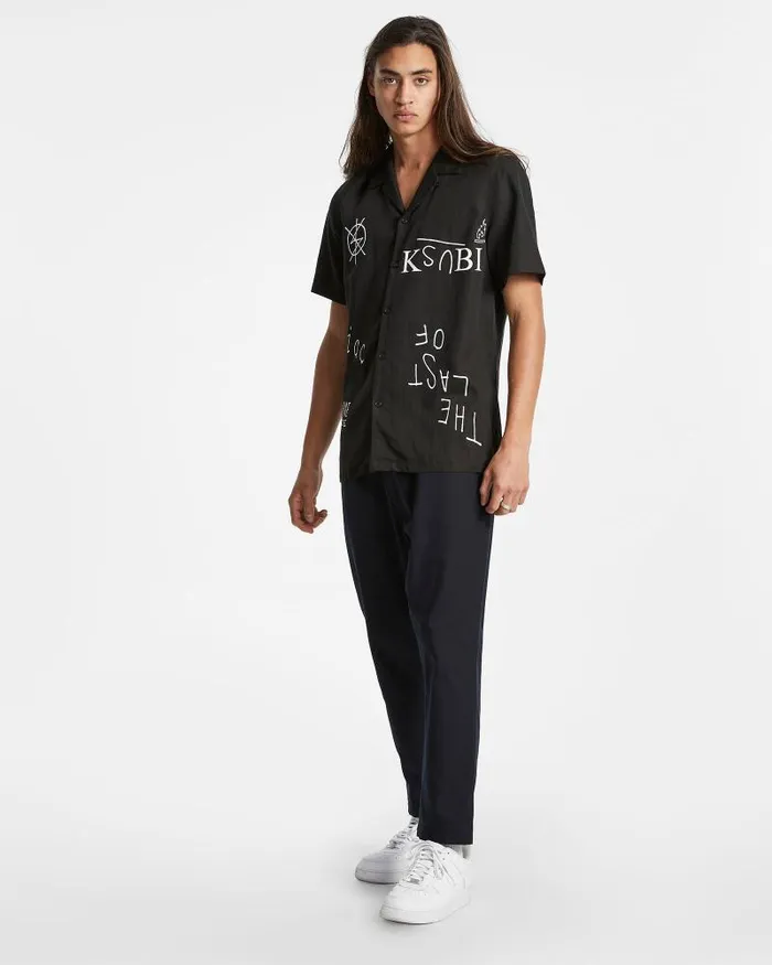 Ksubi Last Maniac Resort Ss Shirt Black Mens Shirts