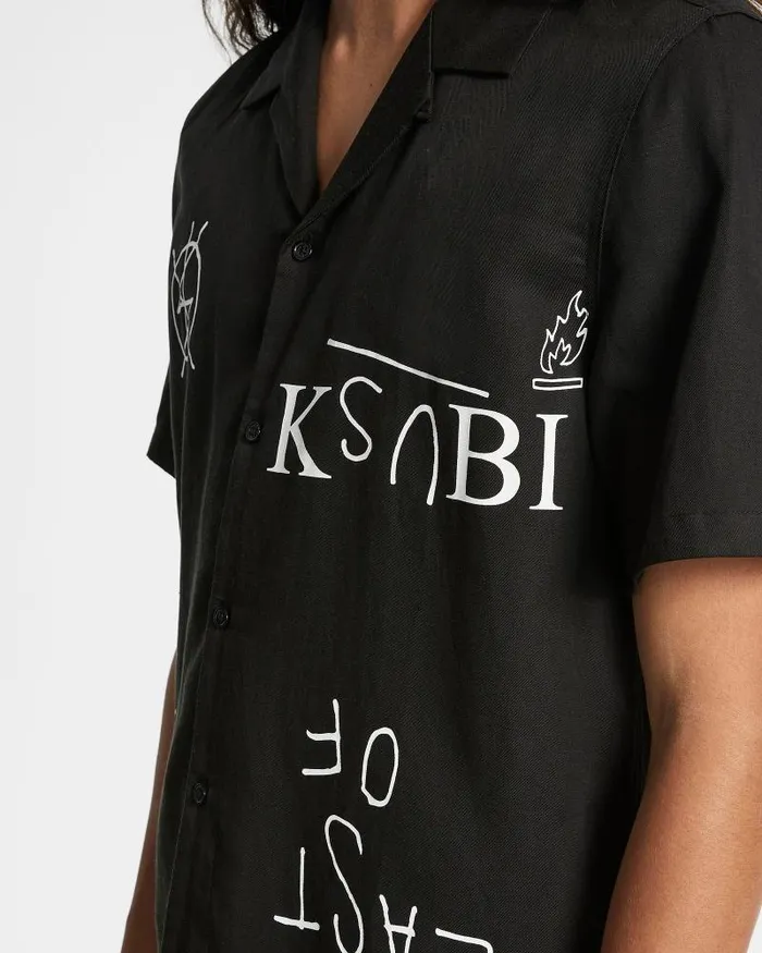Ksubi Last Maniac Resort Ss Shirt Black Mens Shirts