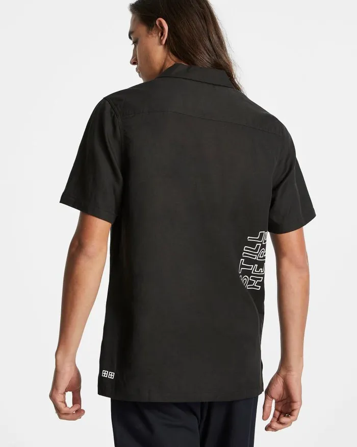 Ksubi Last Maniac Resort Ss Shirt Black Mens Shirts