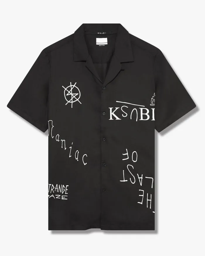 Ksubi Last Maniac Resort Ss Shirt Black Mens Shirts