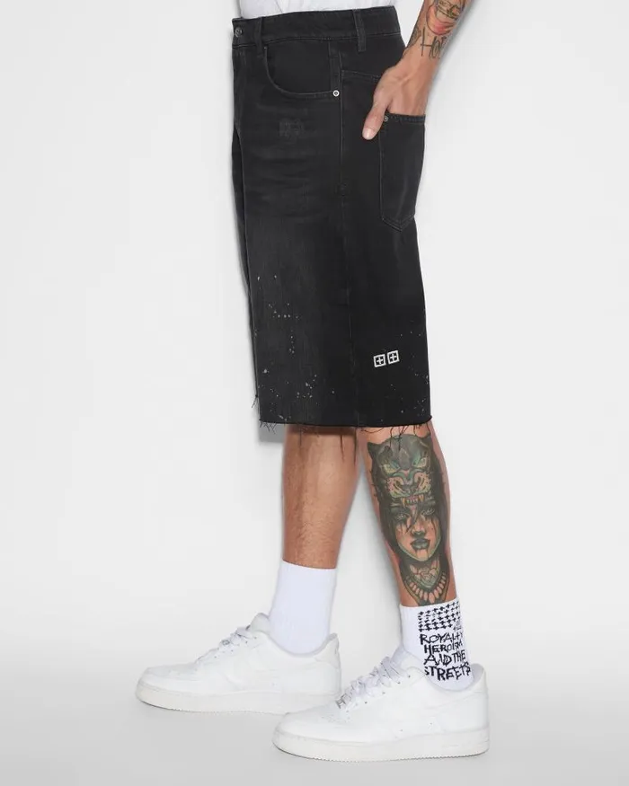Ksubi MAXX Short Artist Black Mens Wide