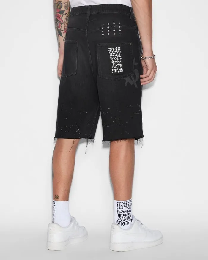 Ksubi MAXX Short Artist Black Mens Wide