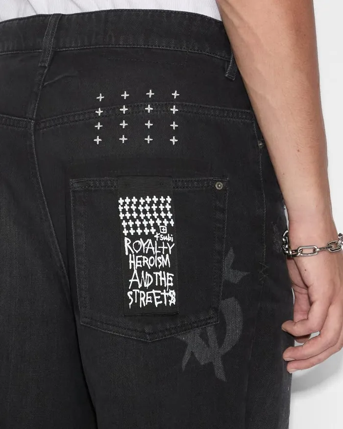 Ksubi MAXX Short Artist Black Mens Wide