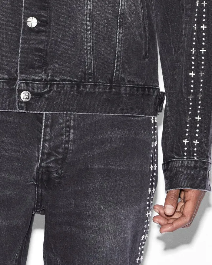Ksubi Oh G Jacket Metalik Stripe Black Mens Jackets