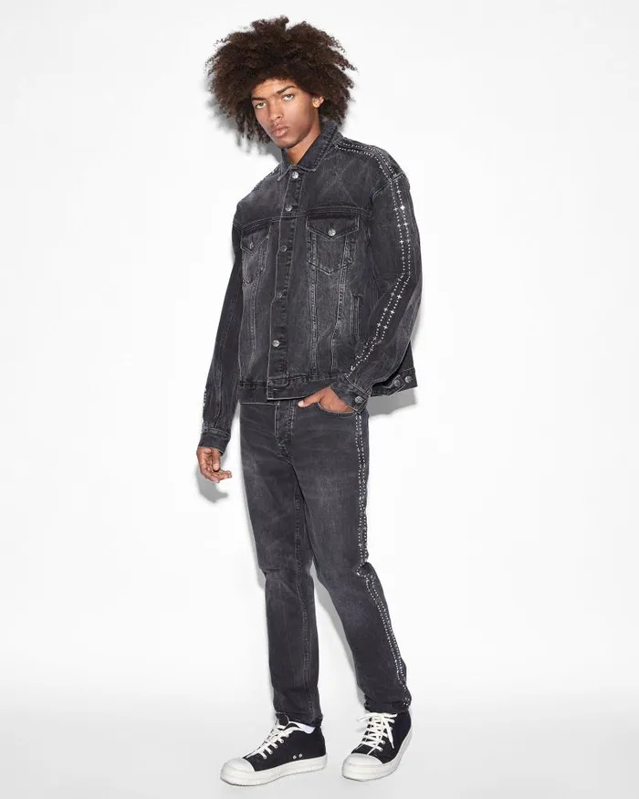 Ksubi Oh G Jacket Metalik Stripe Black Mens Jackets