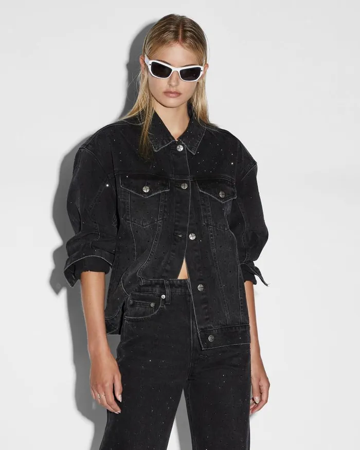 Ksubi Oversized Jacket Krystal Noir Womens Jackets