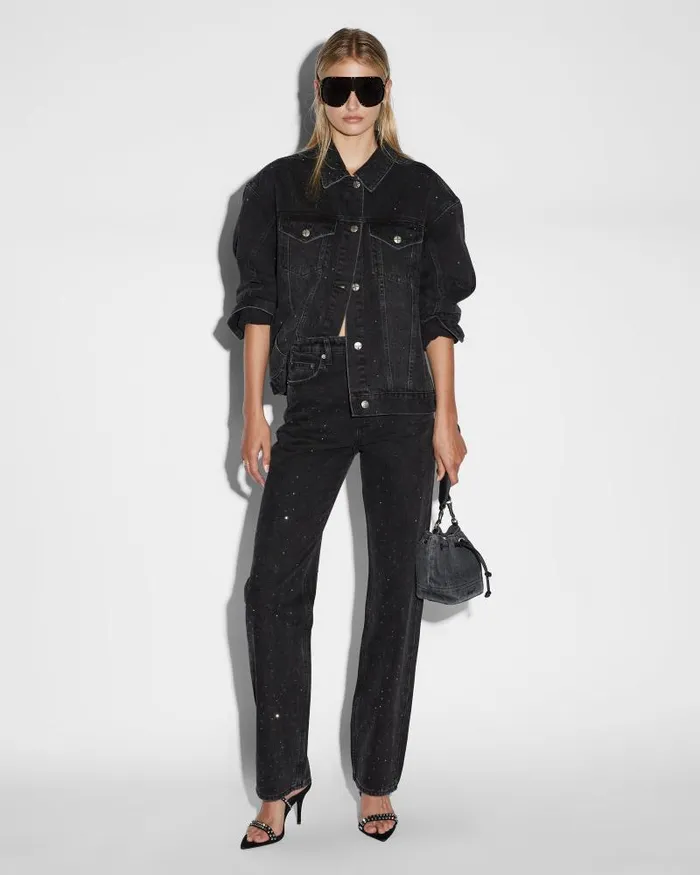 Ksubi Oversized Jacket Krystal Noir Womens Jackets