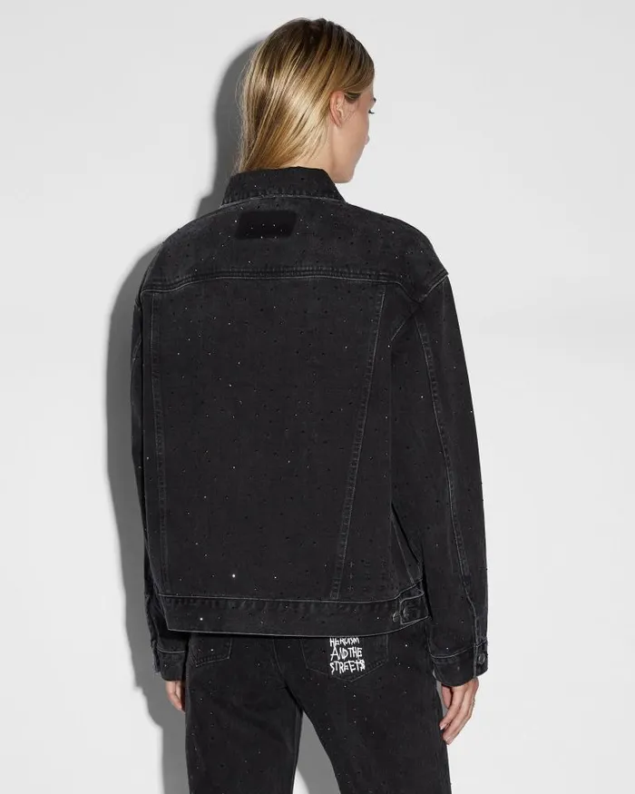Ksubi Oversized Jacket Krystal Noir Womens Jackets