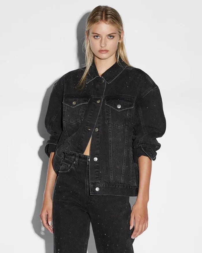 Ksubi Oversized Jacket Krystal Noir Womens Jackets