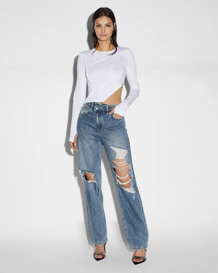Ksubi Relax Jean Overkast Trashed Womens Straight