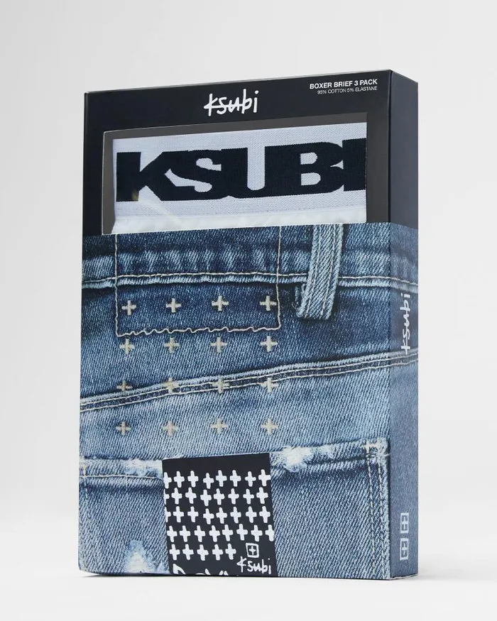 Ksubi Royalty Boxer Brief 3 Pack Black WomensMens Underwear