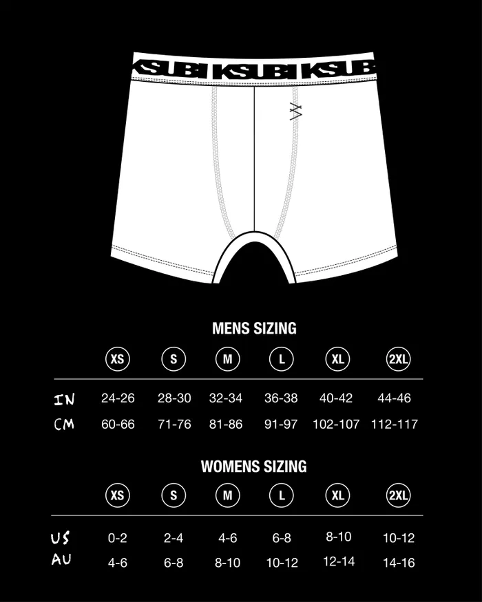 Ksubi Royalty Boxer Brief 3 Pack Black WomensMens Underwear