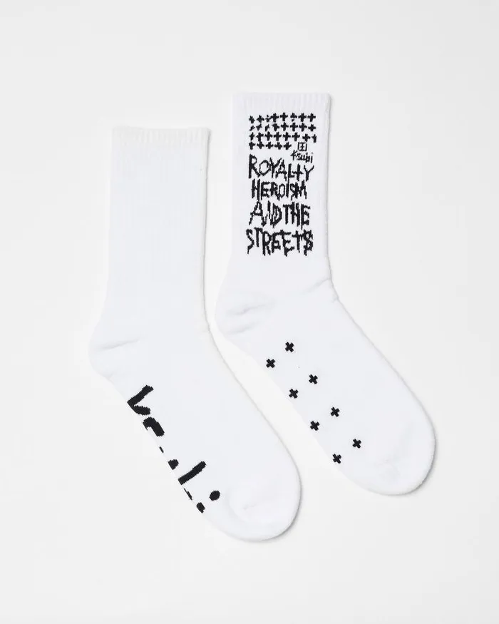 Ksubi Royalty Ksocks Whiteblack WomensMens Socks