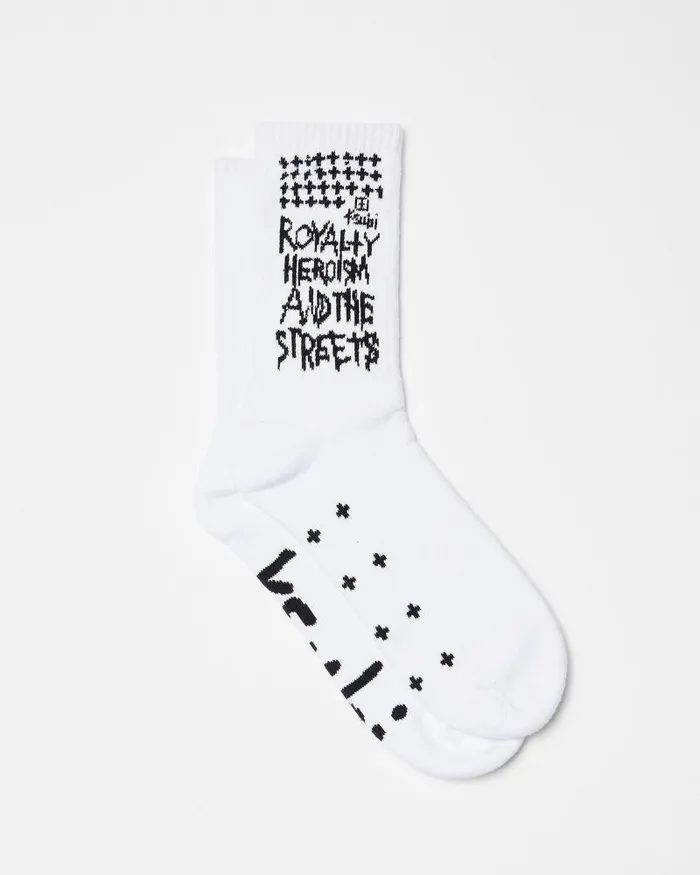 Ksubi Royalty Ksocks Whiteblack WomensMens Socks
