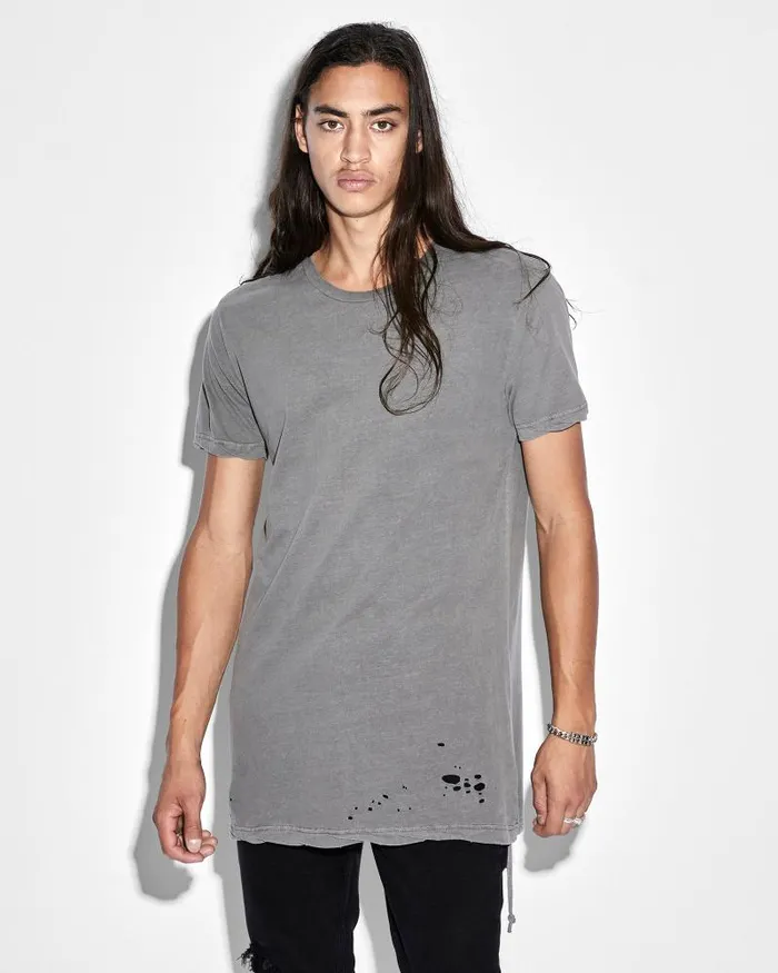 Ksubi Sioux Ss Tee Vintage Grey Mens TShirts