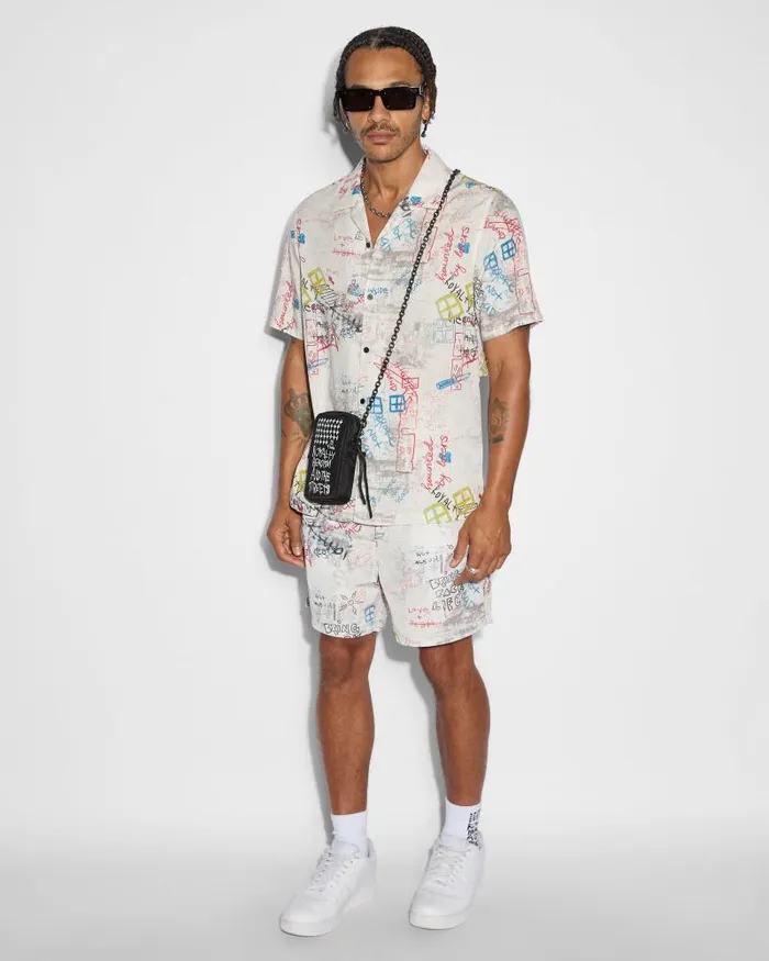 Ksubi Skrawler Boardshort White Mens Shorts