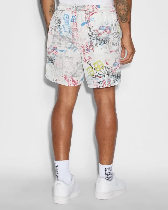 Ksubi Skrawler Boardshort White Mens Shorts