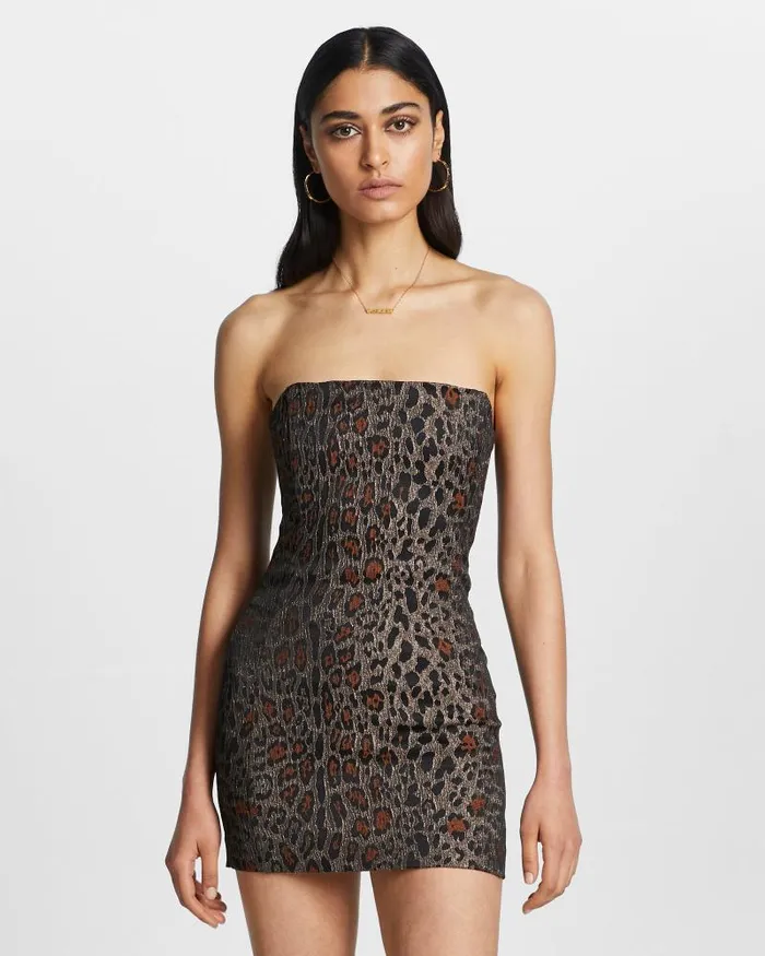 Ksubi Three Am Dress Leopard Womens Dresses