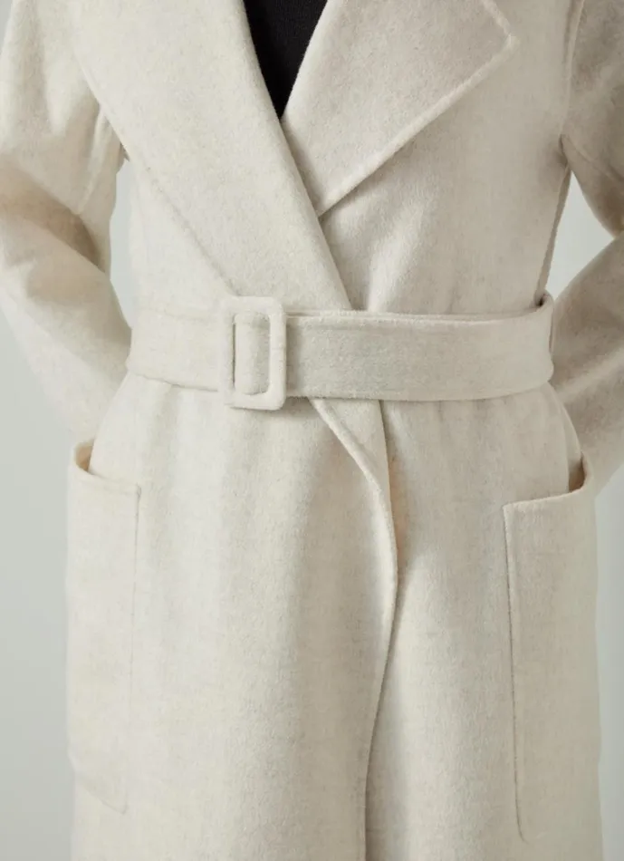 LKBennett Coats and Jackets Women Anderson Cream DoubleFaced Wool Coat LKBennett Coats and Jackets Women Anderson Cream DoubleFaced Wool Coat