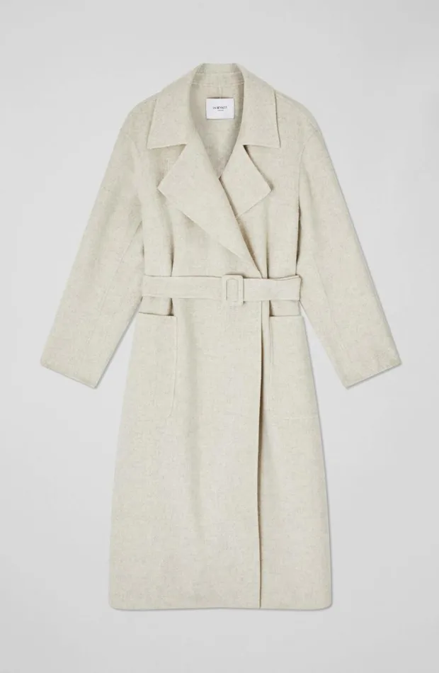 LKBennett Coats and Jackets Women Anderson Cream DoubleFaced Wool Coat LKBennett Coats and Jackets Women Anderson Cream DoubleFaced Wool Coat