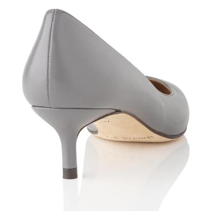 LKBennett Court Shoes Women Audrey Grey Leather Closed Courts