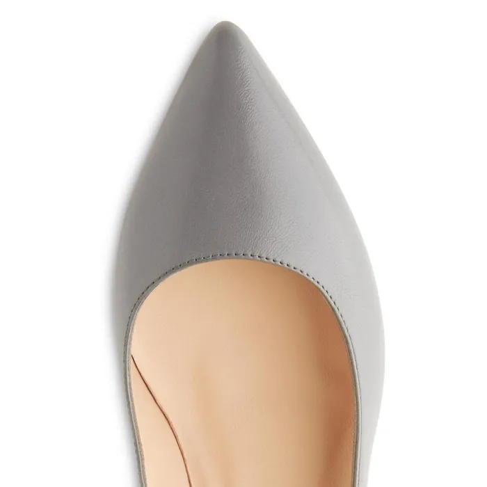 LKBennett Court Shoes Women Audrey Grey Leather Closed Courts