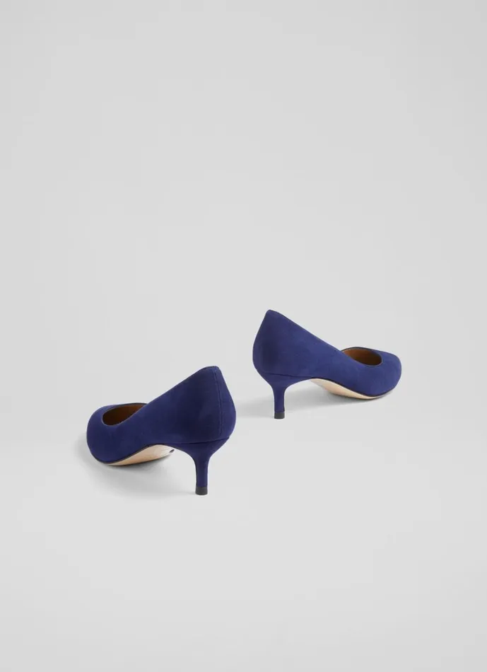 LKBennett Court Shoes Women Audrey Ink Suede Closed Courts LKBennett Court Shoes Women Audrey Ink Suede Closed Courts