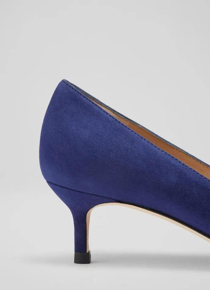 LKBennett Court Shoes Women Audrey Ink Suede Closed Courts LKBennett Court Shoes Women Audrey Ink Suede Closed Courts