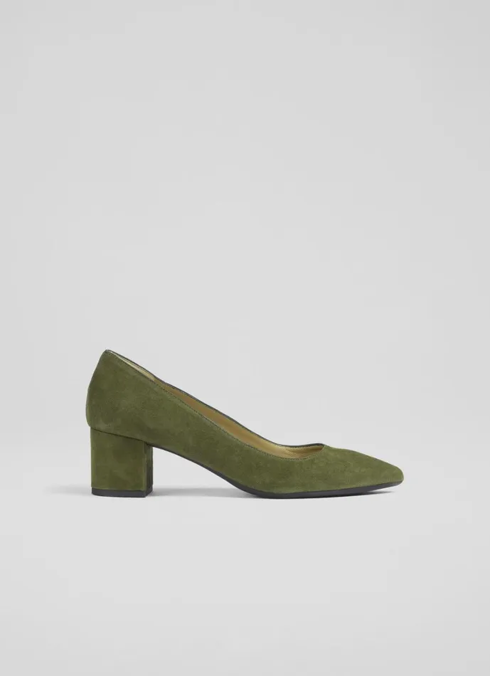 LKBennett Court Shoes Women Clara Khaki Flexi Courts