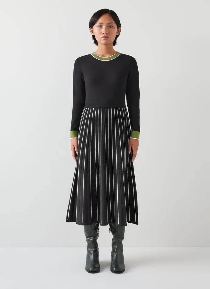 LKBennett Dresses Women Fara Petite Black Knitted Dress LKBennett Dresses Women Fara Petite Black Knitted Dress