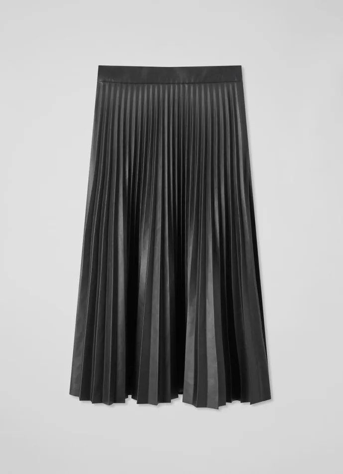 LKBennett Skirts Women Laurie Black Pleated Skirt LKBennett Skirts Women Laurie Black Pleated Skirt
