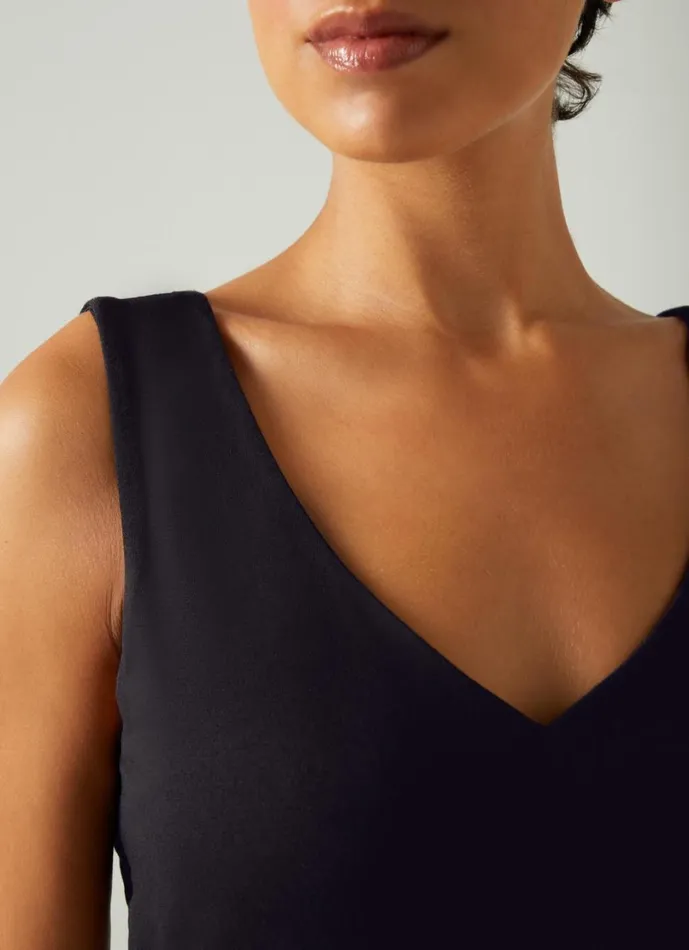 LKBennett Tops Women Athena Black Jersey Vest Top