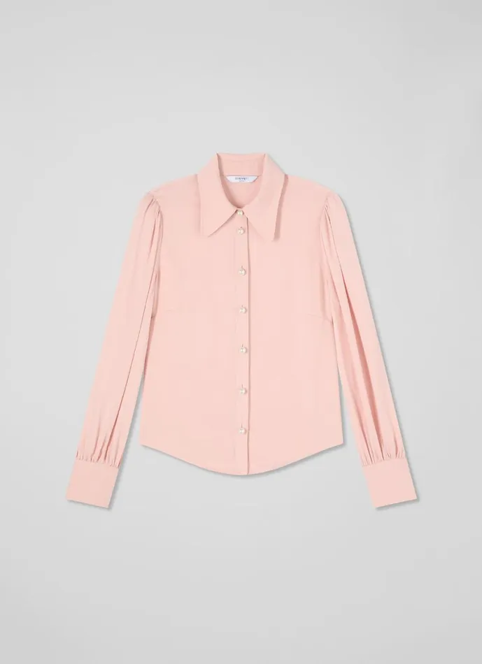 LKBennett Tops Women Sonya Pink Crepe Blouse
