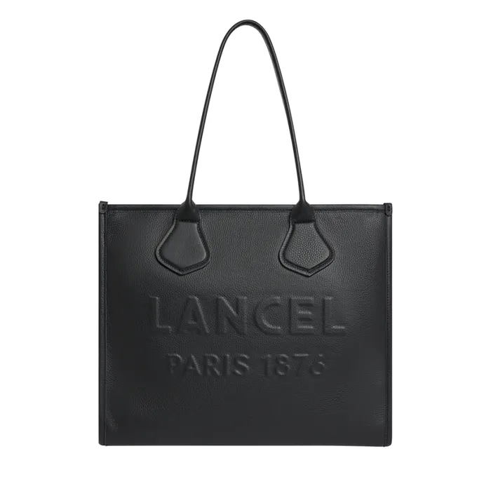 L Zip Tote Black Women Lancel Tote Bags