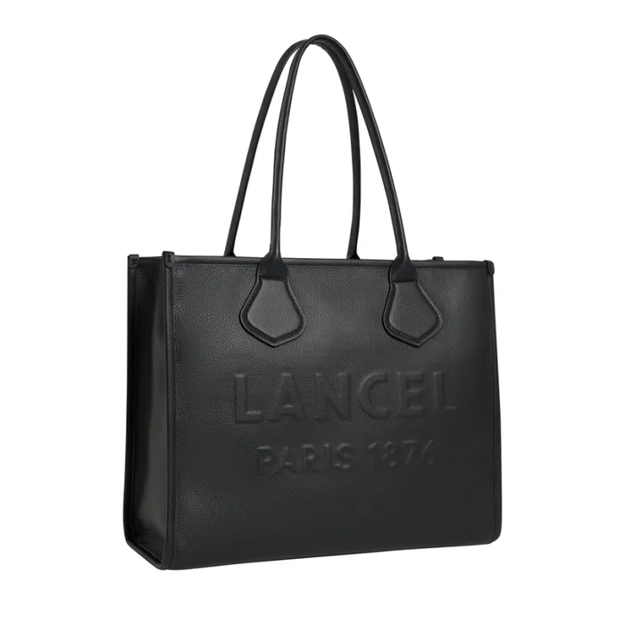 L Zip Tote Black Women Lancel Tote Bags