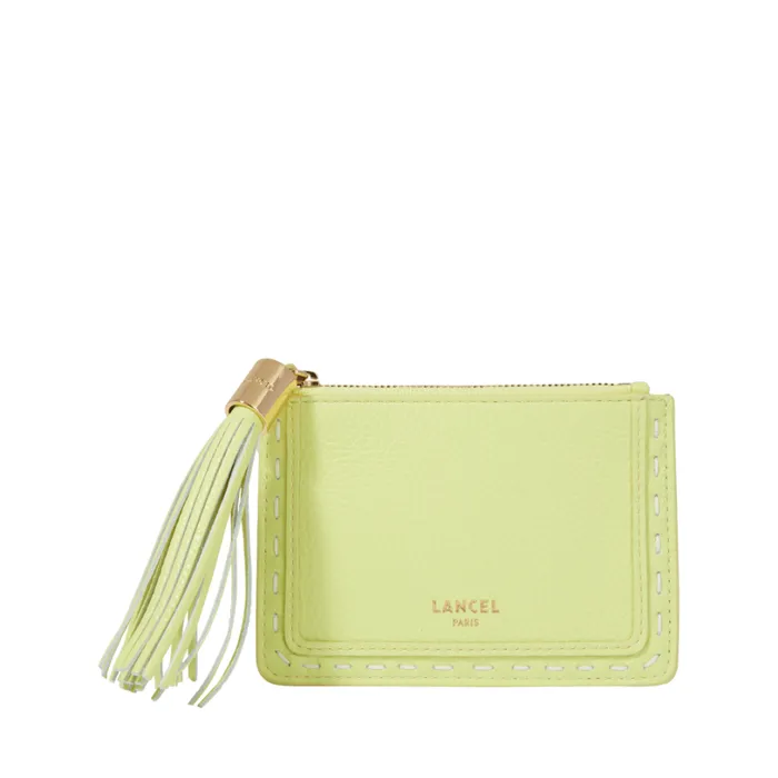 L Zipped Cardholder Lime Women Lancel Purse