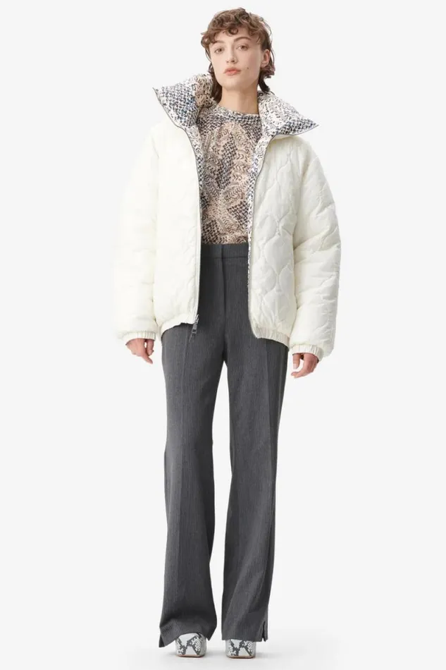 Lala Berlin Coats and Jackets Coat Odelie Polyamide Heritage Star Blue 8211 Women