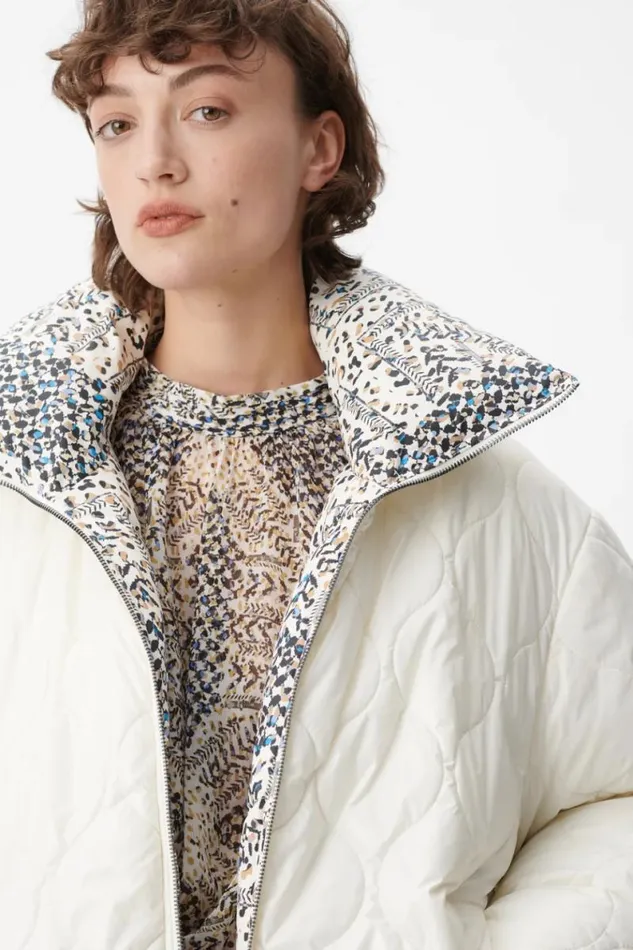 Lala Berlin Coats and Jackets Coat Odelie Polyamide Heritage Star Blue 8211 Women