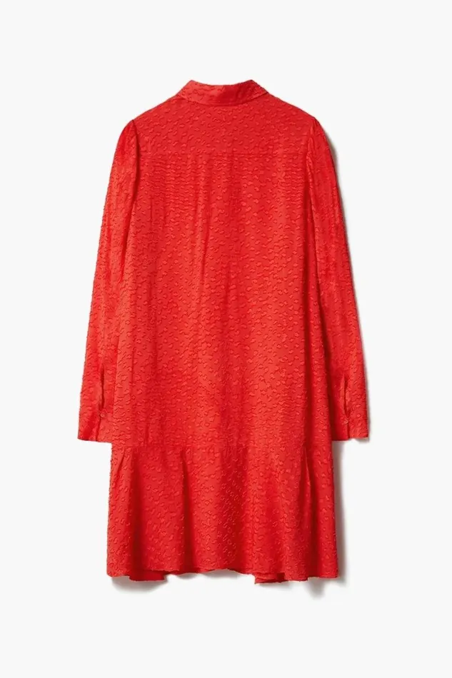 Lala Berlin Dresses Dress Davis Viscose Hot Orange 8211 Women