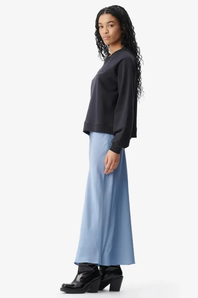 Lala Berlin Pants and Skirts Skirt Sasai Viscose Mix Faded Denim 8211 Women