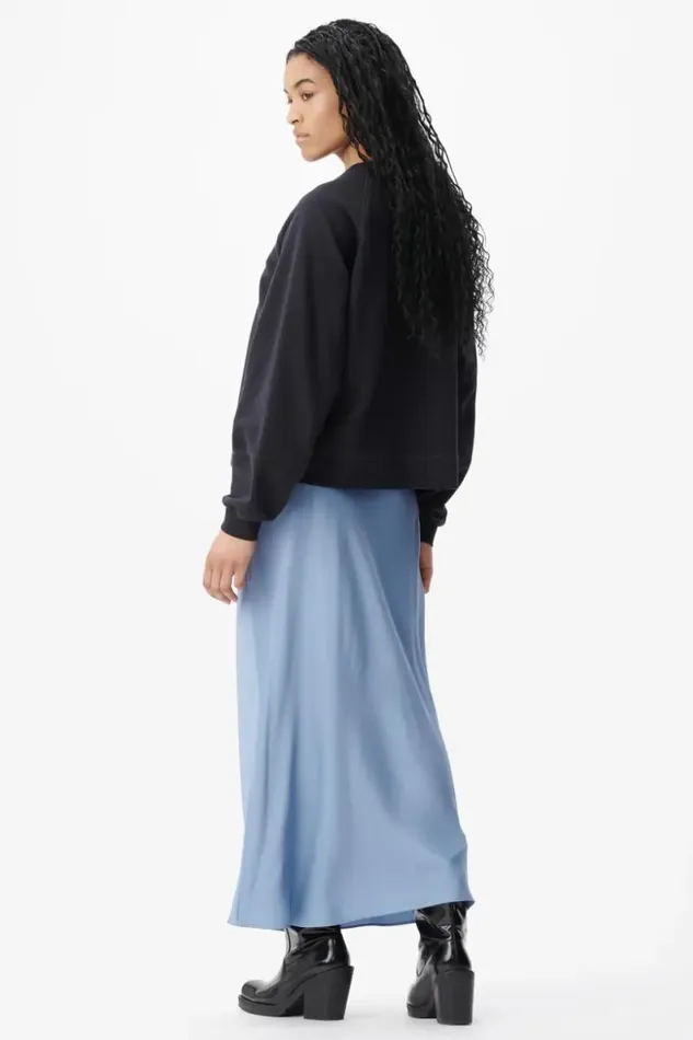 Lala Berlin Pants and Skirts Skirt Sasai Viscose Mix Faded Denim 8211 Women