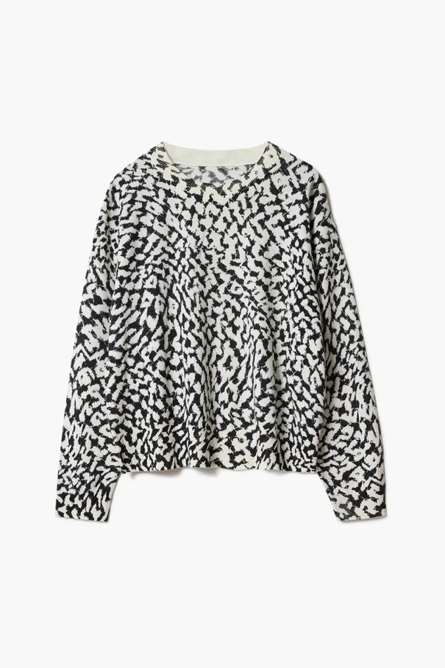 Lala Berlin Pullover Jumper Kactus Wool Mix Swoosh Heritage 8211 Women