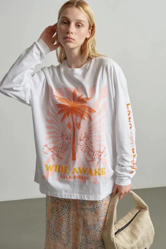 Lala Berlin Shirts and Blouses Igor Longsleeves Cotton Wide Awake White 8211 Women