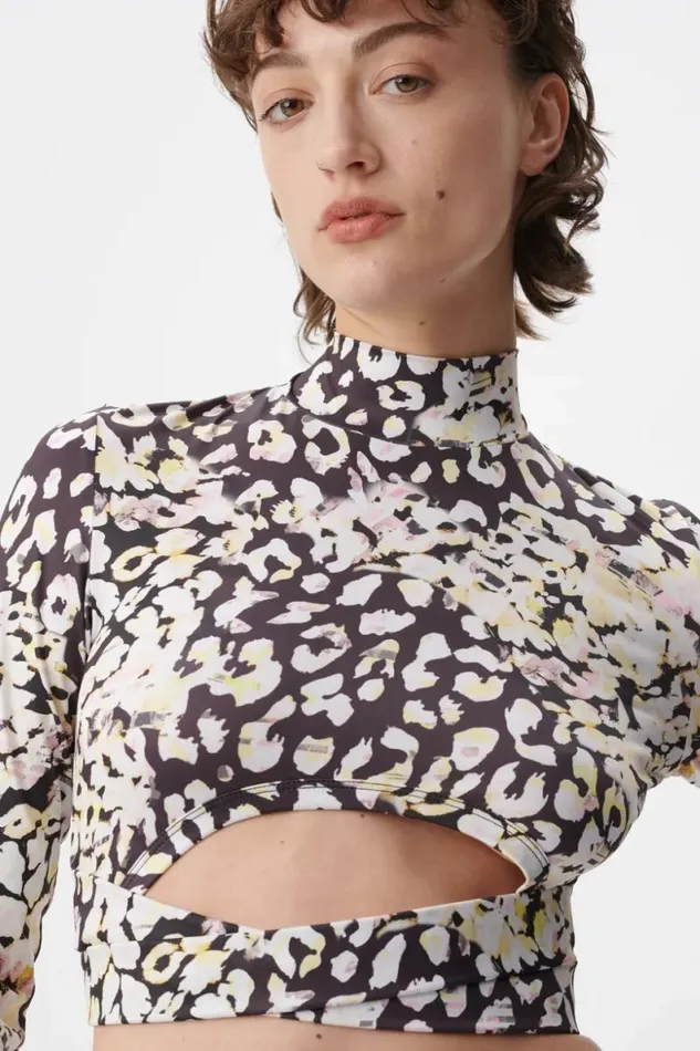 Lala Berlin Shirts and Blouses Longsleeve Issay Polyester Mix Floral Leo 8211 Women
