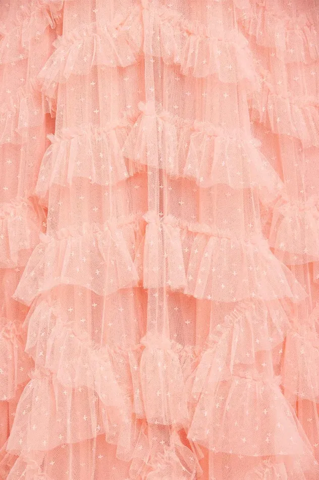 Lana Round Neck Gown Coral Women Needle and Thread Dresses