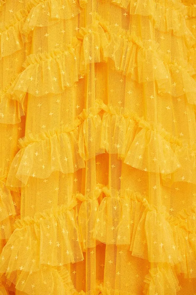 Lana Round Neck Gown Yellow Women Needle and Thread Dresses