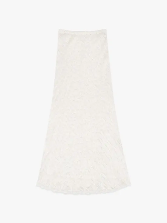 Lauren Maxi Skirt Vanilla Ruffle Bottoms Lisa Says Gah Women