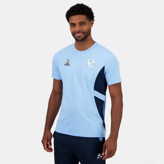 Le Coq Sportif Aviron Bayonnais TShirt Fly Blue Men Tshirts And Tops
