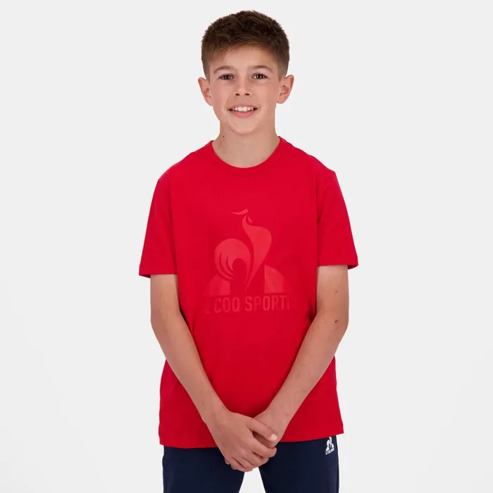 Le Coq Sportif Essentiels Tshirt Enfant Pur Rouge Kids Tshirts