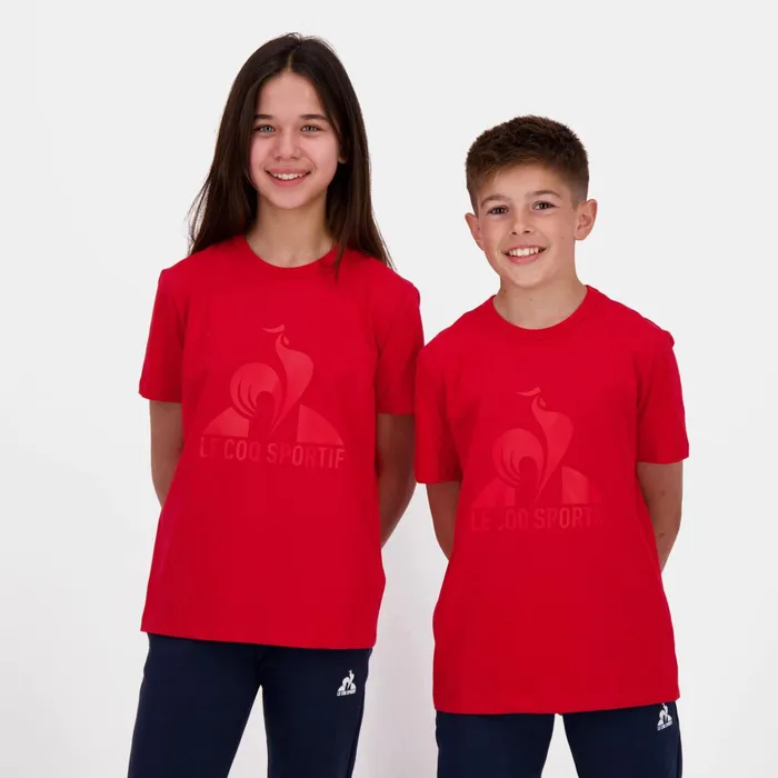 Le Coq Sportif Essentiels Tshirt Enfant Pur Rouge Kids Tshirts